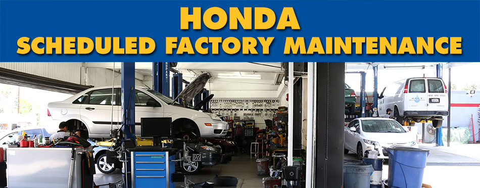 Honda Scheduled Factory Maintenance